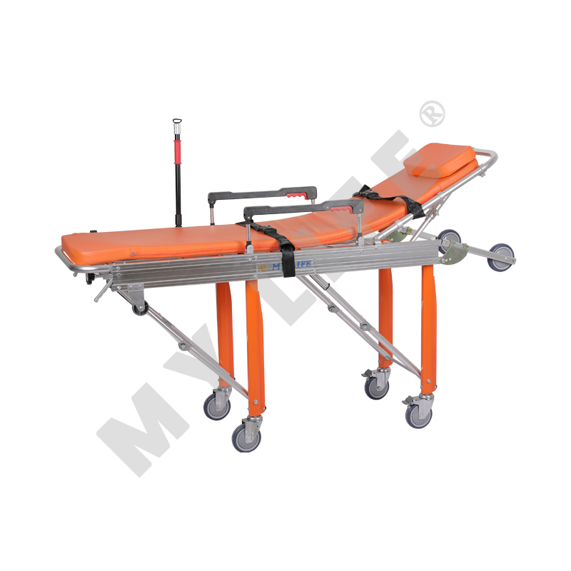 Automatic Loading Stretcher (New Design With Handrail&IV Pole)