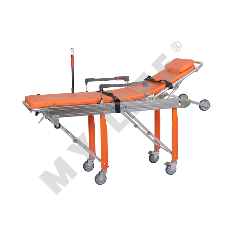 Automatic Loading Stretcher (New Design With Handrail&IV Pole)